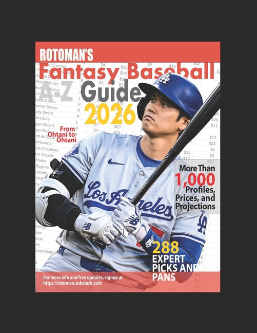 Book cover for Rotoman's Fantasy Baseball Guide A-Z 2026