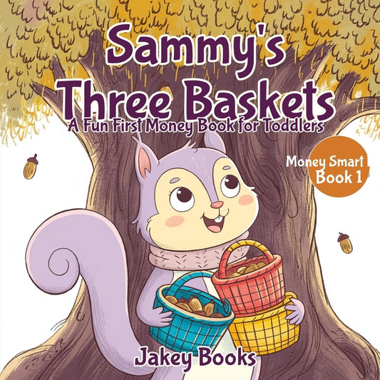 Book cover for Sammy's Three Baskets: A Fun First Money Book for Toddlers