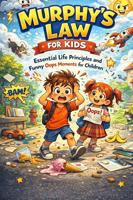 Book cover for Murphy's Law for Kids: Essential Life principles and Funny Oops Moments for Children.