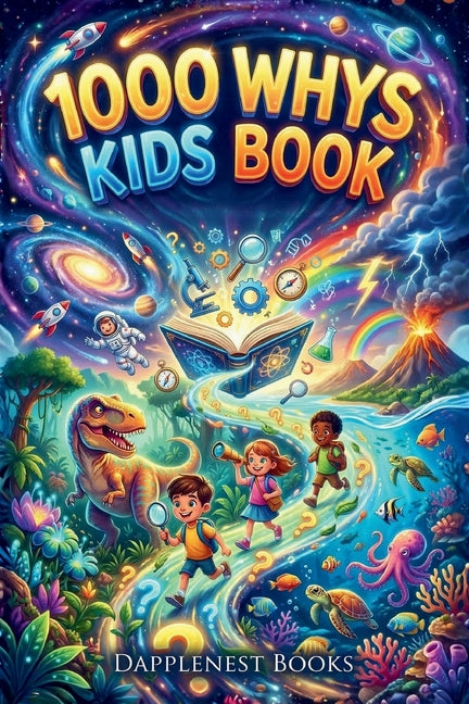 Book cover for 1000 Whys Kids Book: Big Questions, Amazing Answers, and Mind-Blowing Facts About Science, Space, Nature, History, and How the World Works