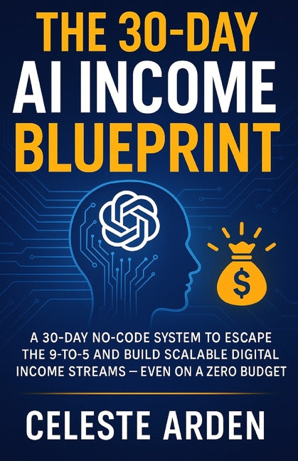 Book cover for 30-Day AI Income Blueprint: A 30-Day No-Code System to Escape the 9-to-5 and Build Scalable Digital Income Streams - Even on a Zero Budget