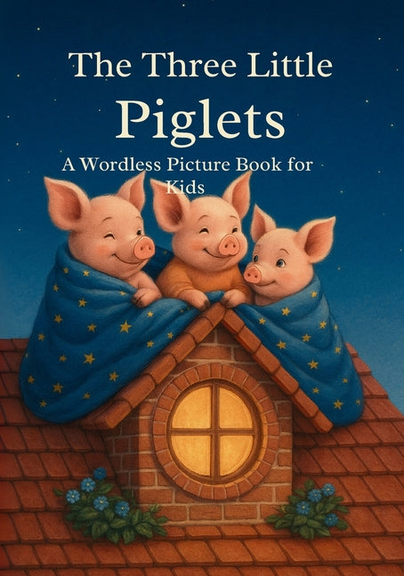 Book cover for Three Little Piglets: A Wordless Picture Book for Kids Ages 3-7