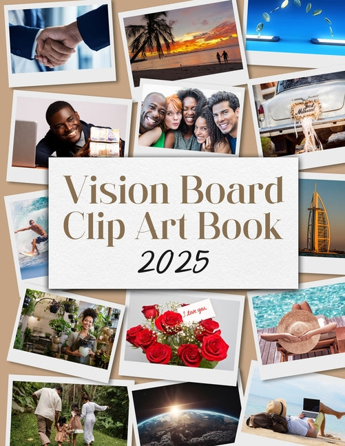 Book cover for Vision Board Clip Art Book 2025