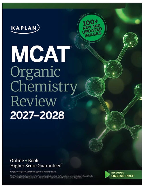 Book cover for MCAT Organic Chemistry Review 2027-2028: Online + Book