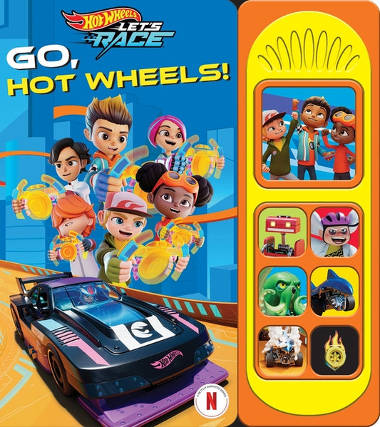 Book cover for Hot Wheels Let's Race: Go, Hot Wheels! Sound Book [With Battery]