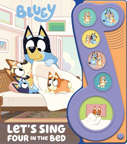 Book cover for Bluey: Let's Sing Four in the Bed Sound Book [With Battery]