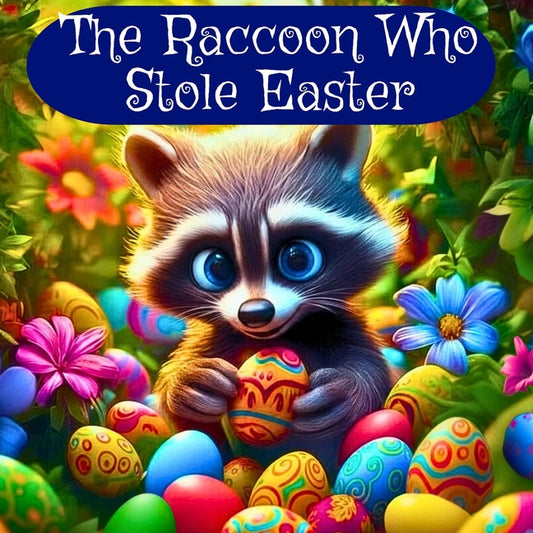 Book cover for Raccoon Who Stole Easter: An Egg-Citing Easter And Springtime Book For Kids