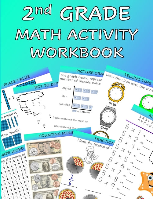 Book cover for 2nd Grade Math Activity Workbook