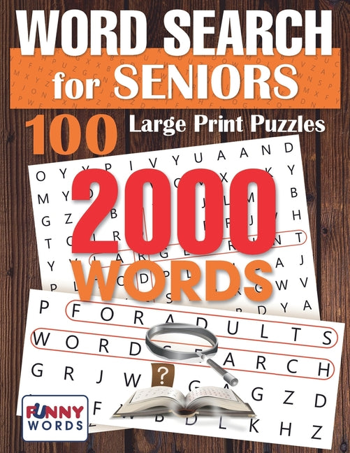 Book cover for Word Search for Seniors: 100 Large Print Puzzles