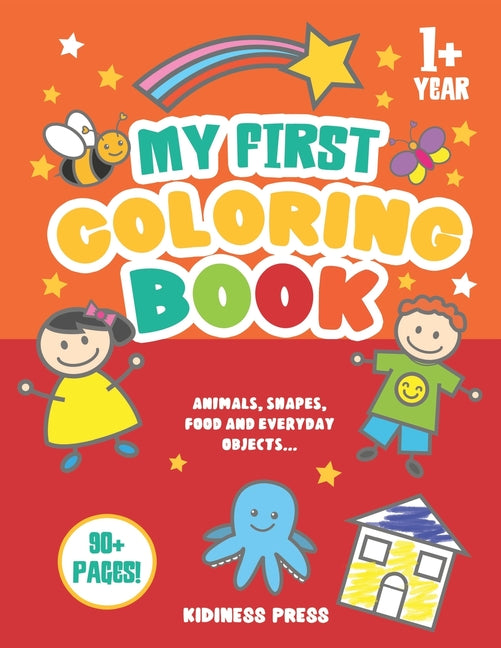 Book cover for My First Coloring Book: Baby Coloring Book as from 1 Year Old, for Toddler Girls and Boys, Preschool Kids 2-4 (Christmas, Birthday gift for Ba