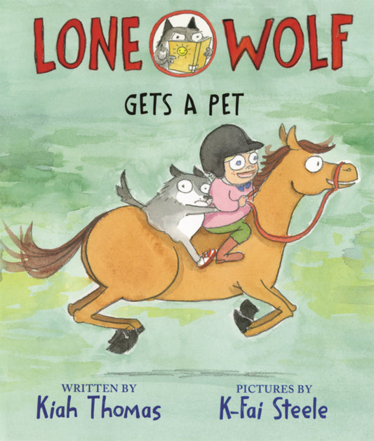 Book cover for Lone Wolf Gets a Pet