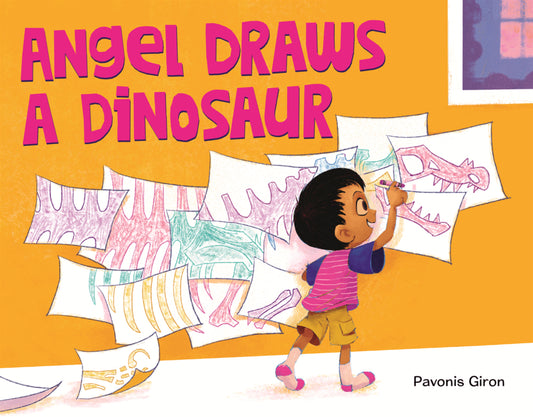 Book cover for Angel Draws a Dinosaur