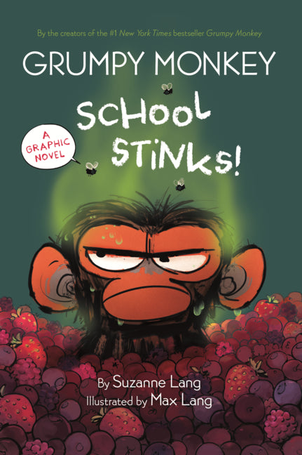 Book cover for Grumpy Monkey School Stinks