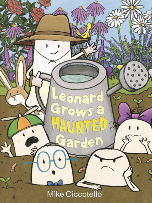 Book cover for Leonard Grows a Haunted Garden
