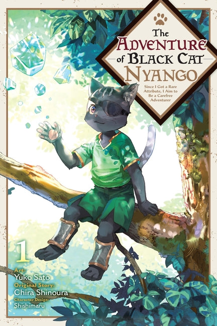 Book cover for Adventure of Black Cat Nyango, Vol. 1: Since I Got a Rare Attribute, I Aim to Be a Carefree Adventurer