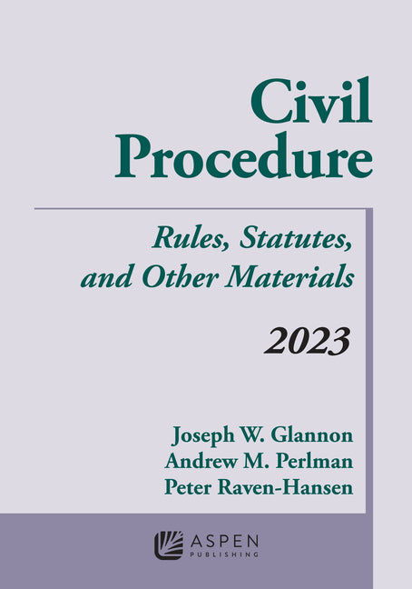 Book cover for Civil Procedure: Rules, Statutes, and Other Materials, 2023 Supplement
