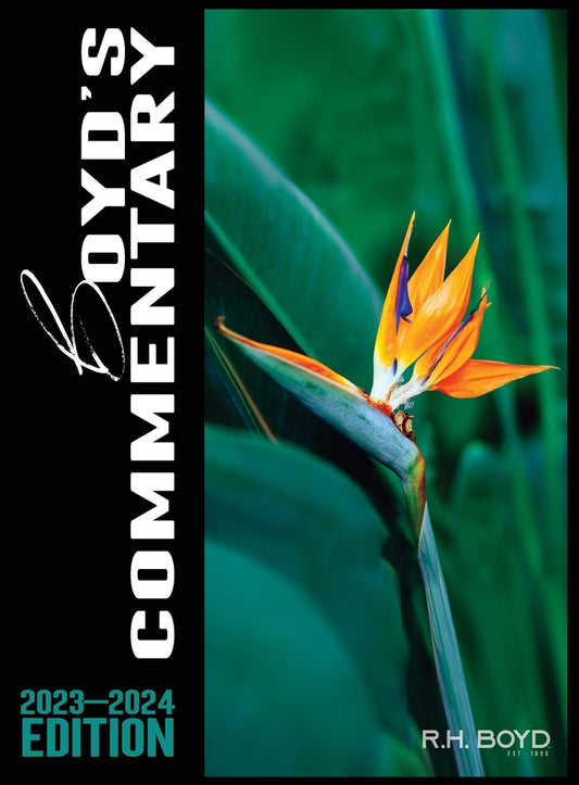 Book cover for 2023-2024 Boyd's Commentary