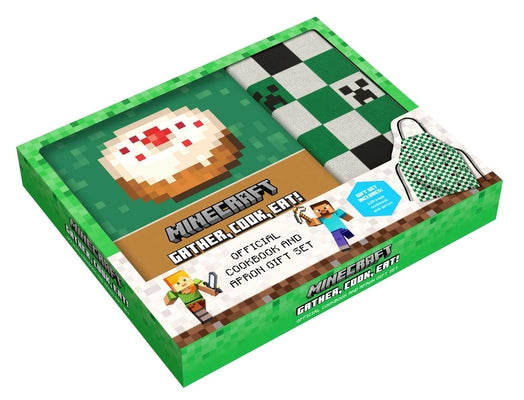 Book cover for Minecraft: The Official Cookbook and Apron Gift Set: Plus Exclusive Apron [With Apron]