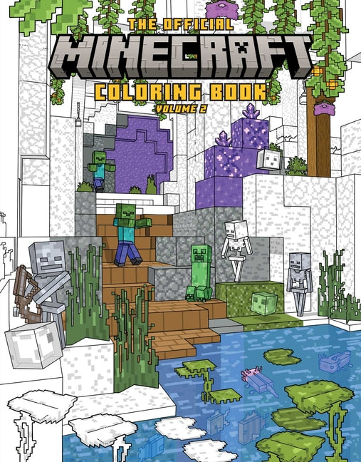 Book cover for Official Minecraft Coloring Book, Volume 2