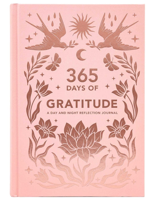 Book cover for 365 Days of Gratitude: A Day and Night Reflection Journal