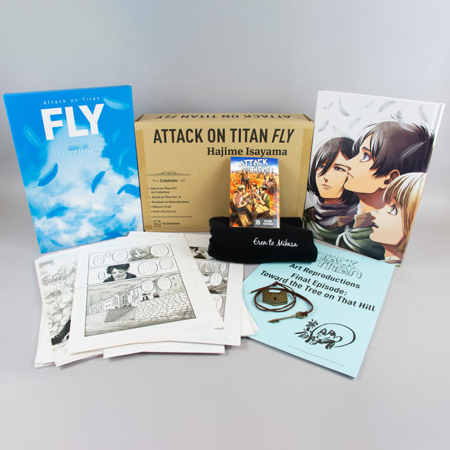 Book cover for Attack on Titan 35: Fly Collector's Box Set