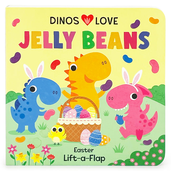 Book cover for Dinos Love Jelly Beans