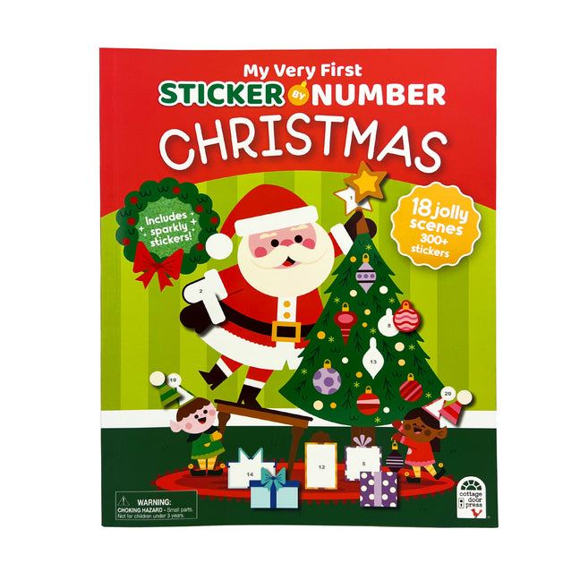 Book cover for My Very First Sticker by Number Christmas