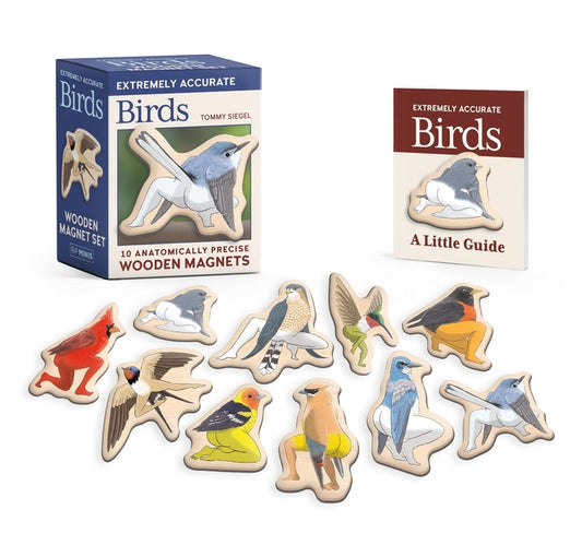 Book cover for Extremely Accurate Birds Wooden Magnet Set: 10 Anatomically Precise Magnets