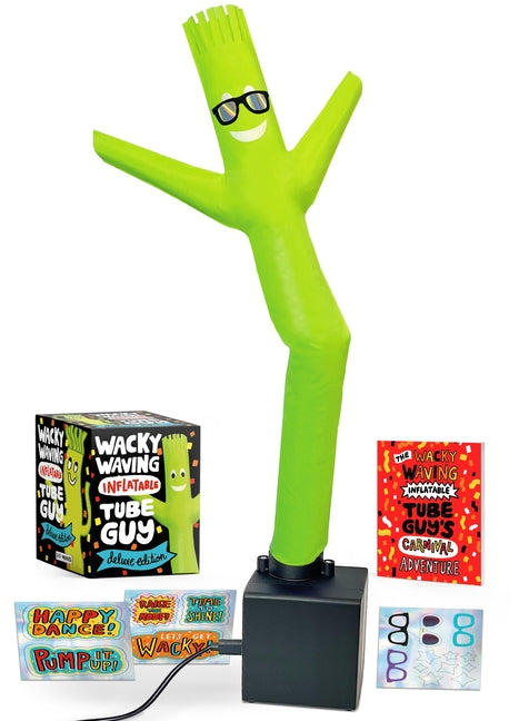 Book cover for Wacky Waving Inflatable Tube Guy Deluxe Edition: Includes USB Cable and Vinyl Stickers