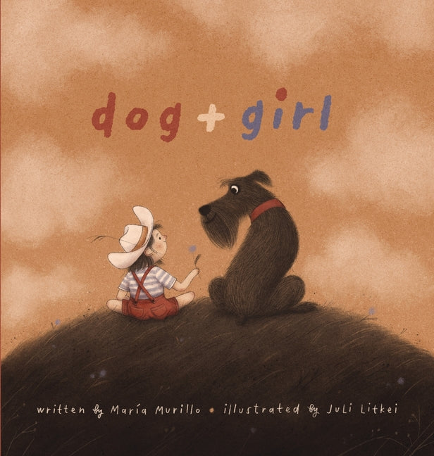 Book cover for dog+girl