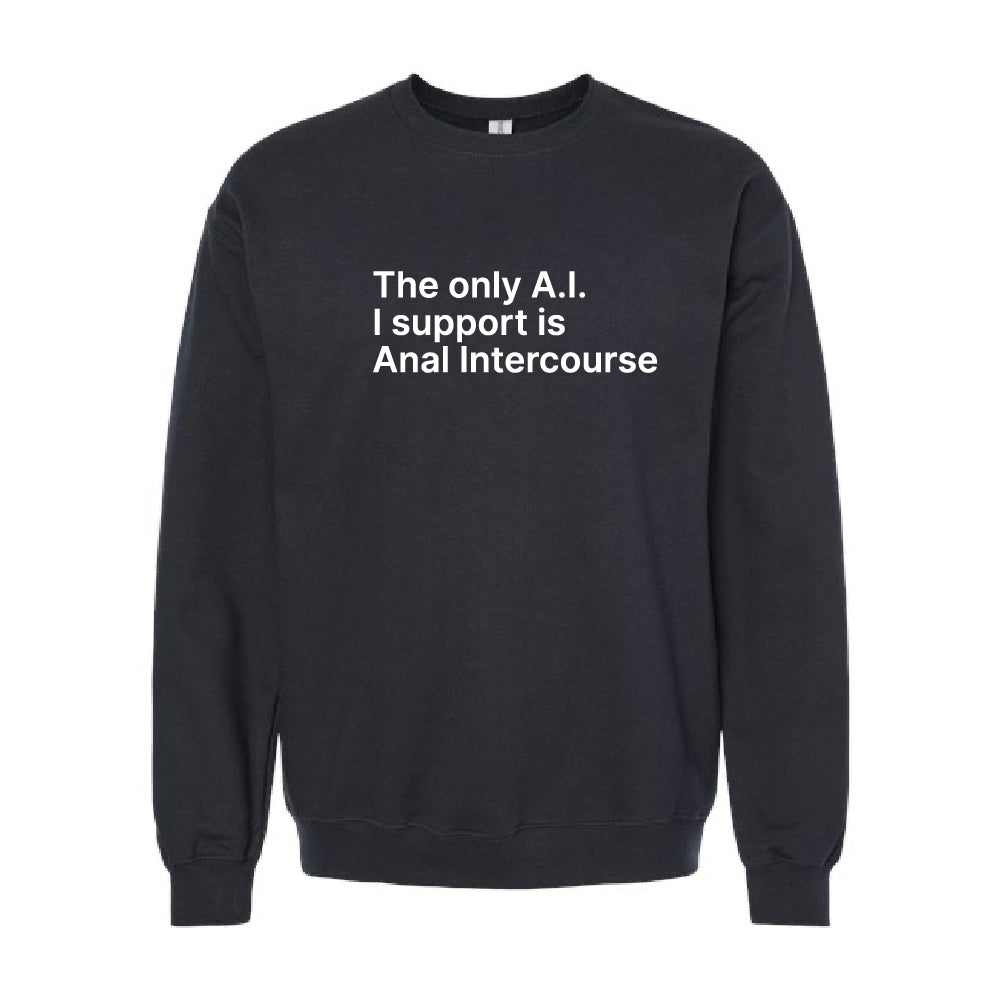 The Only A.I. I Support is Anal Intercourse Sweatshirt