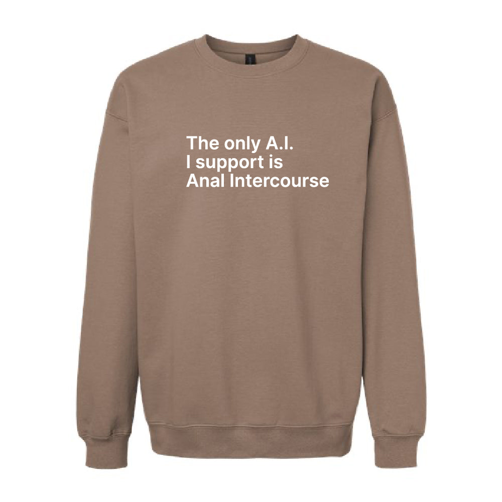 The Only A.I. I Support is Anal Intercourse Sweatshirt