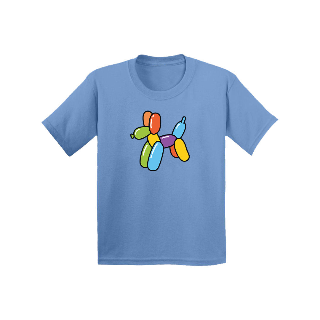 Rainbow Balloon Dog - Kids Tee Shirt