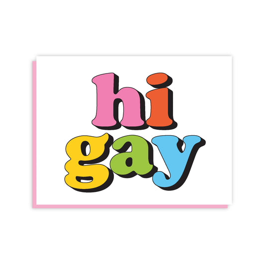 Hi Gay Card